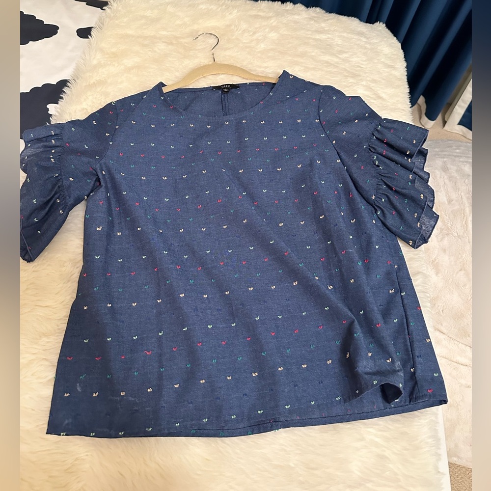 Drew size small top with ruffles!